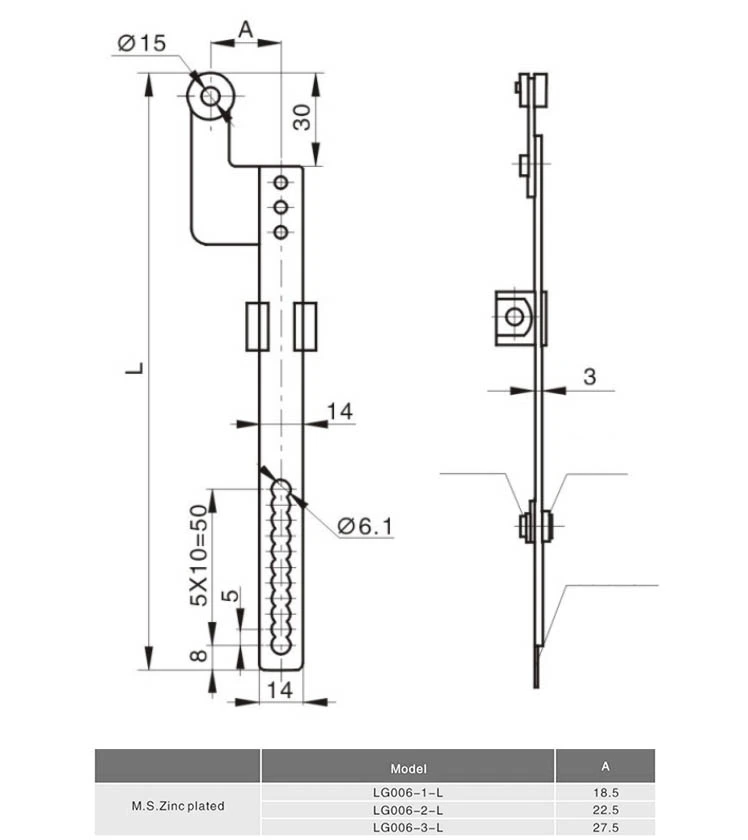 Height Adjustable Enclosure Flat Rod
