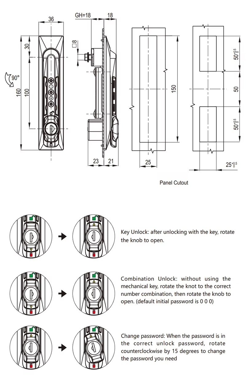 3 Digit Combination Swing Handle Lock 3 Digit Combination Swing Handle Lock